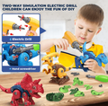Dinosaur STEM Toy Building set with Powered Drill
