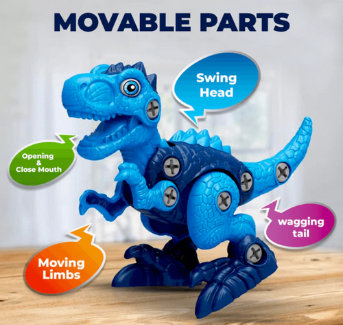 Dinosaur STEM Toy Building set with Powered Drill